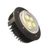 Lampa przemysłowa LED 200W czarna aluminiowa z szerokim kloszem