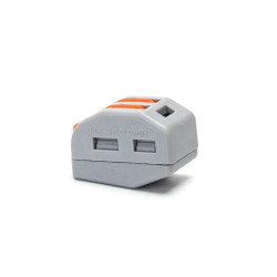 Szaro-pomarańczowe listwy zaciskowe PCT-212 w zestawie 5 sztuk