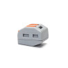 Szaro-pomarańczowe listwy zaciskowe PCT-212 w zestawie 5 sztuk