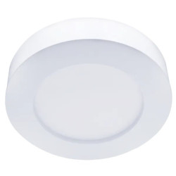 okrągły panel natynkowy LED o białej obudowie