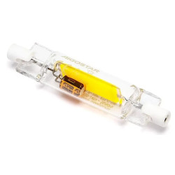 Żarnik LED COB R7S 4,5W o przezroczystej szklanej obudowie, widoczny trzonek R7S