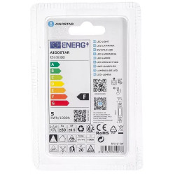 Żarnik LED COB R7S 4,5W o przezroczystej szklanej obudowie, widoczny trzonek R7S