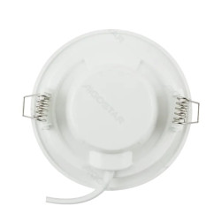 biały okrągły panel LED podtynkowy LED 9W