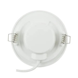 biały okrągły panel LED podtynkowy LED 9W
