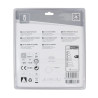 biały okrągły panel LED podtynkowy LED 9W