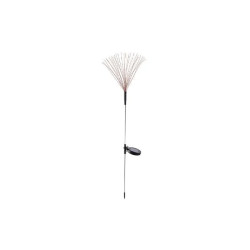 Lampa solarna LED czarno-miedziana o długości 84 cm do ogrodu z wbudowanym panelem solarnym