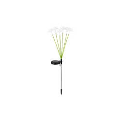 Lampa solarna LED zielono-biała zasilana energią słoneczną, długość 77 cm, z czujnikiem zmierzchu