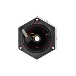 lampa stojąca ogrodowa z dwoma kloszami, czarna, wysokość 237,5 cm