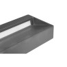 grafitowa oprawa LED 6W z prostokątną aluminiową obudową i mlecznym kloszem