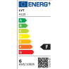 grafitowa oprawa LED 6W z prostokątną aluminiową obudową i mlecznym kloszem
