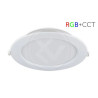 biały okrągły panel LED RGB+CCT do montażu sufitowego