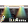 biały okrągły panel LED RGB+CCT do montażu sufitowego