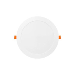 okrągły biały panel LED 18W z białą ramką i mlecznym kloszem