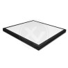 czarny natynkowy panel LED 600x600 mm na białym tle