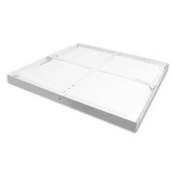 biały panel LED natynkowy 600x600 mm o płaskiej formie