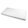 Biały panel LED natynkowy o wymiarach 300x600 mm z gładką powierzchnią i niewielką grubością