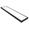 Czarny panel LED natynkowy prostokątny o wymiarach 300x1200 mm