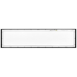 Czarny panel LED natynkowy prostokątny o wymiarach 300x1200 mm