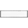 Czarny panel LED natynkowy prostokątny o wymiarach 300x1200 mm