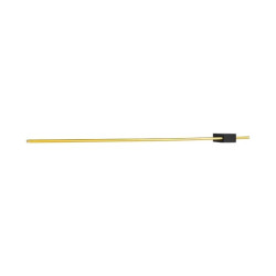 Kinkiet LED czarno-złoty, smukła konstrukcja, długość 120 cm
