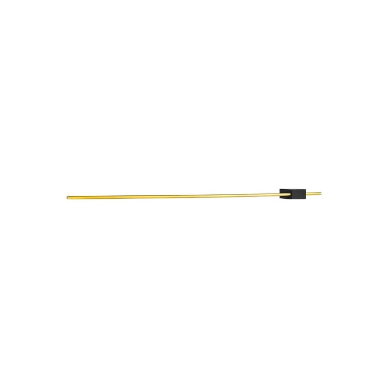 Kinkiet LED czarno-złoty, smukła konstrukcja, długość 120 cm