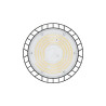 czarna lampa LED High Bay 100W 5000K z oczkiem montażowym i aluminiową obudową