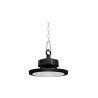 czarna lampa LED High Bay 100W 5000K z oczkiem montażowym i aluminiową obudową