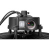 czarna lampa LED High Bay 100W 5000K z oczkiem montażowym i aluminiową obudową
