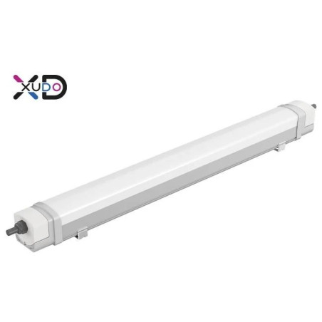 biała lampa LED o długości 125 cm z zabezpieczeniem IP65