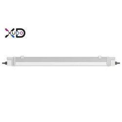 biała lampa LED o długości 125 cm z zabezpieczeniem IP65