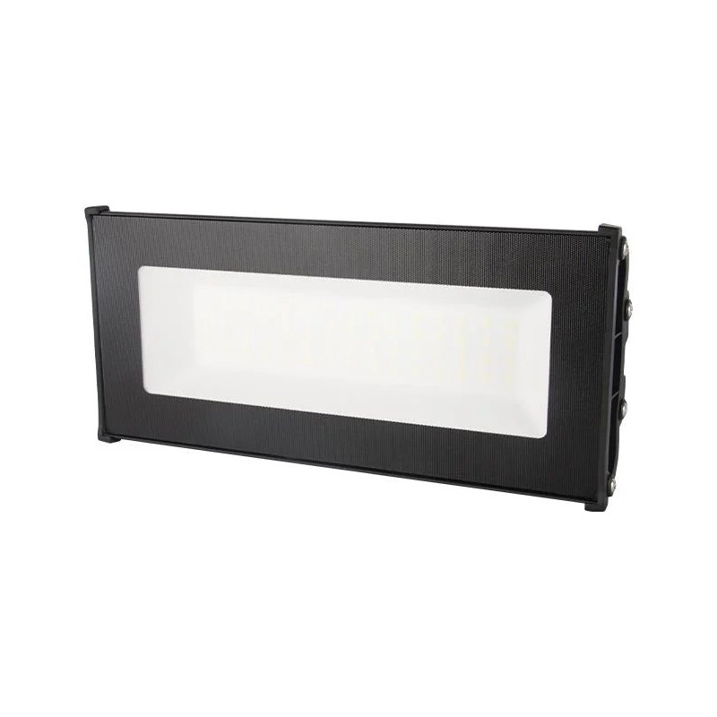 Czarna lampa LED High Bay 50W z panelem LED i przewodem zasilającym