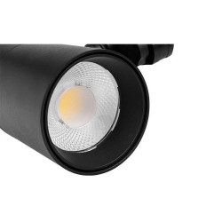 czarny reflektor LED do systemu szynowego z regulacją barwy światła