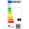 czarny matowy reflektor LED 30W zamontowany na szynie 3-fazowej