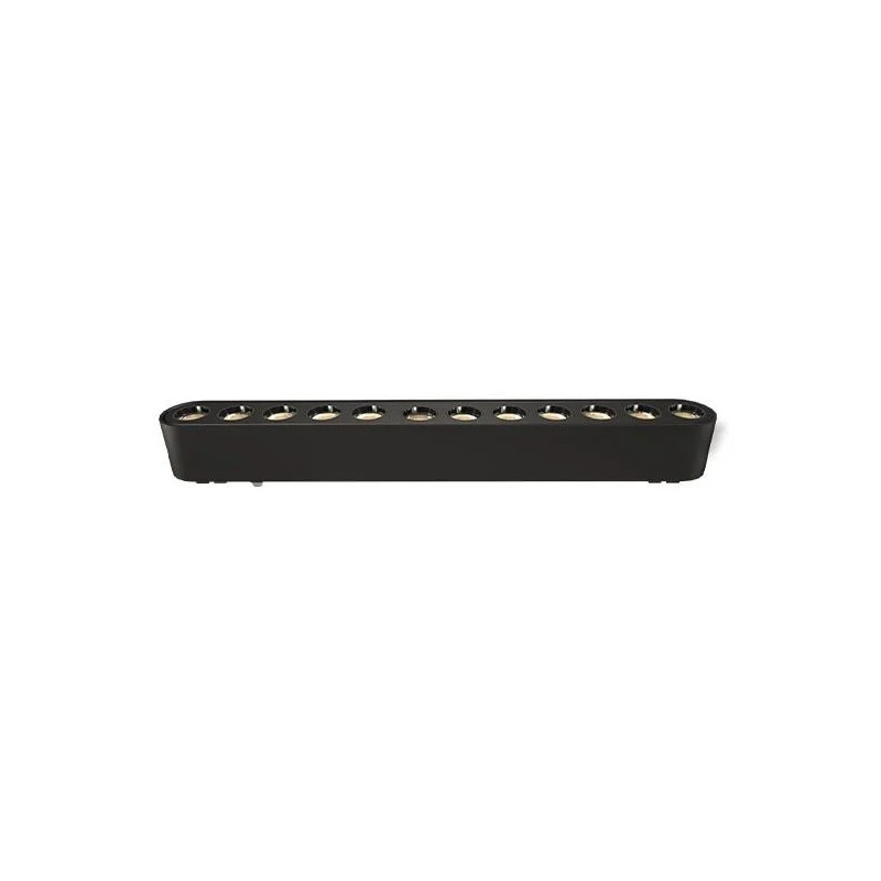 Czarna lampa LED do systemu tracklight 48V o smukłym kształcie i 12W