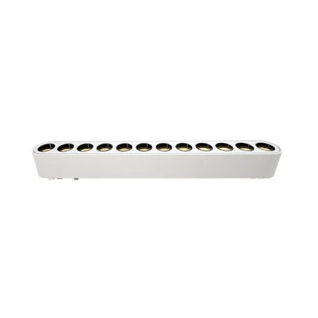 biała matowa lampa LED 12W do systemu Magnetic tracklight 48V widok z przodu