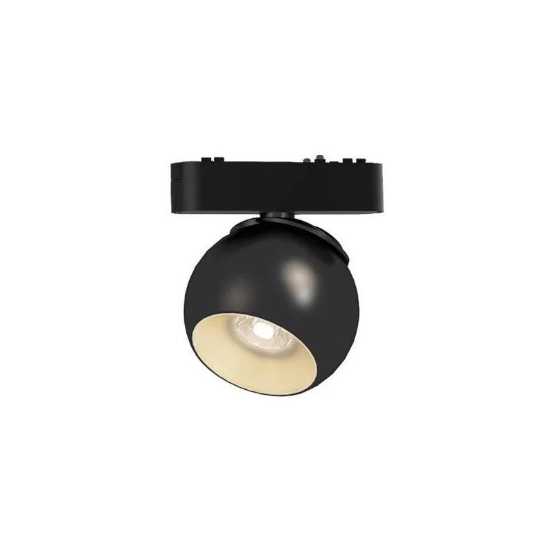 Czarna lampa LED 10W 4000K do systemu szynowego Magnetic tracklight