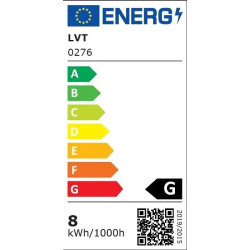 biała lampa LED o cylindrycznym kształcie z mocowaniem do szyny magnetycznej