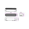 Biała lampa LED do systemu Magnetic tracklight 48V, model VIP-173236