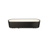 Lampa LED czarna matowa, owalny kształt, wymiary 114x25x27 mm
