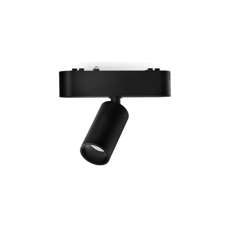 Czarna lampa LED do systemu Magnetic tracklight z obrotową głowicą