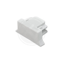 białe zakończenie szyny jednofazowej model VIP-175058 o wymiarach 40x20x16 mm