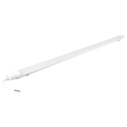 biała lampa LED 36W o długości 123 cm z kablem zasilającym
