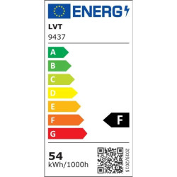 biała lampa LED 120 cm o prostokątnym kształcie z wbudowanym źródłem światła