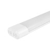 Biała lampa LED 60 cm, widok z profilu i końcówki, z przewodem zasilającym