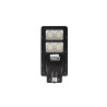 Czarna lampa solarna LED o mocy 200W z panelem słonecznym i czujnikiem ruchu