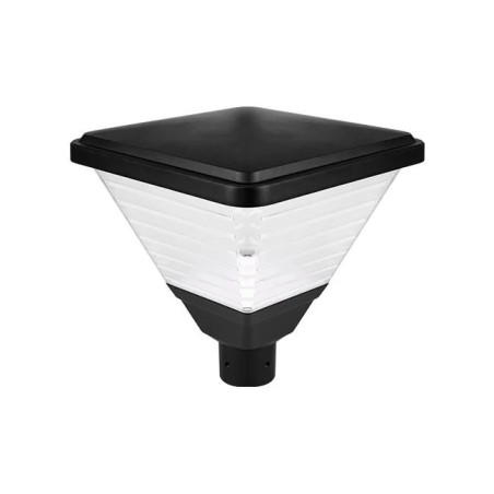czarna lampa zewnętrzna LED z przezroczystym kloszem i gwintem E27