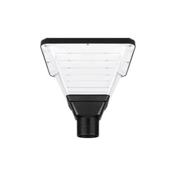 czarna lampa zewnętrzna LED z przezroczystym kloszem i gwintem E27