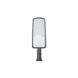 Lampa uliczna LED 150W w ciemnoszarej obudowie z regulowanym uchwytem