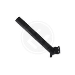 czarny stalowy uchwyt montażowy do lamp ulicznych o średnicy 58 mm