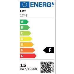 Pomarańczowo-czarna lampa robocza LED z panelem diodowym i kablem